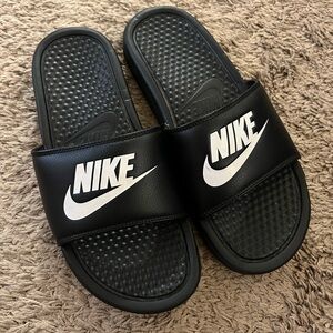 Nike Women's Black Slide Sandals